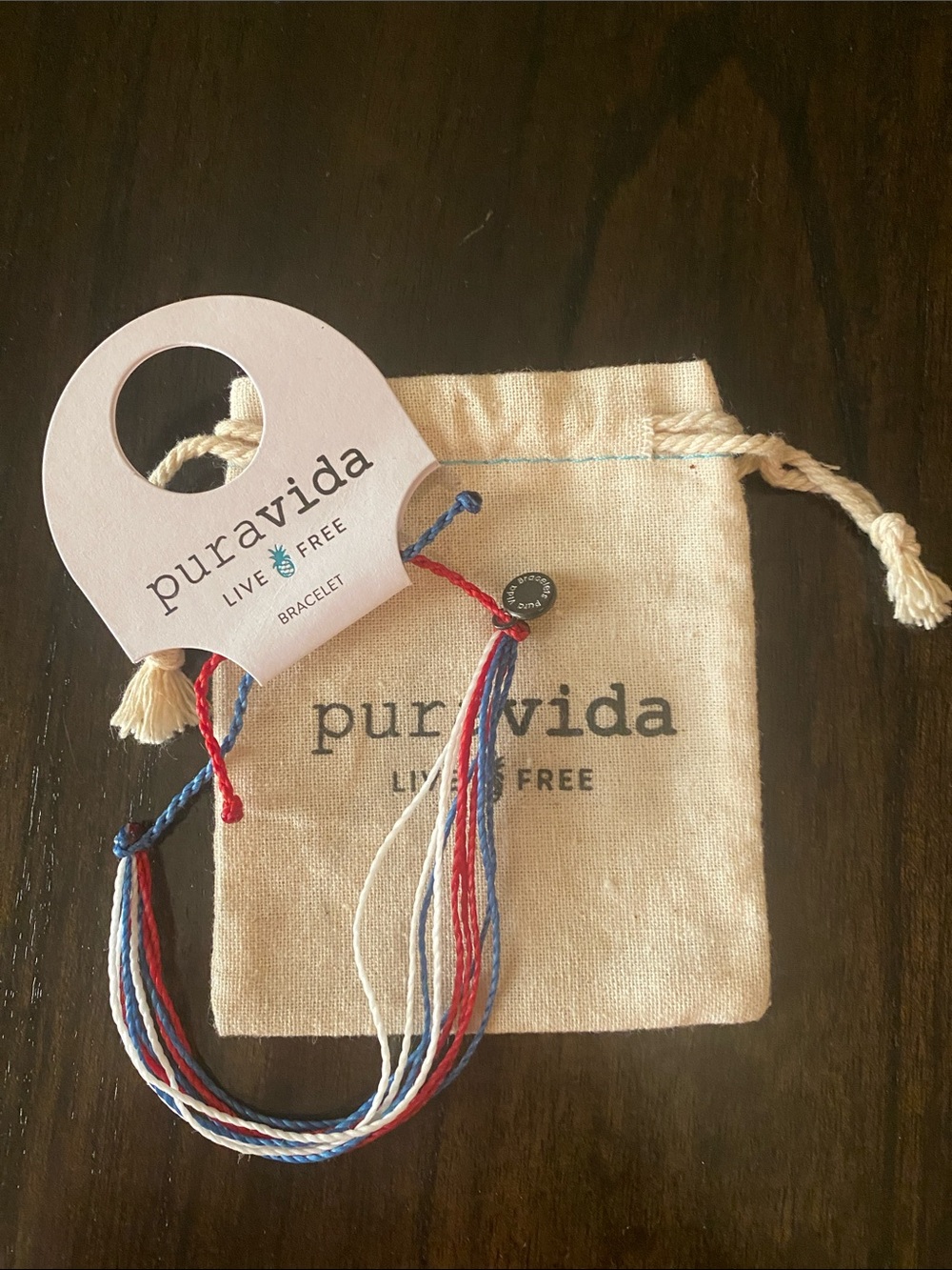⭐️4/$20⭐️ Pura Vida  Red, White & Blue Bracelet